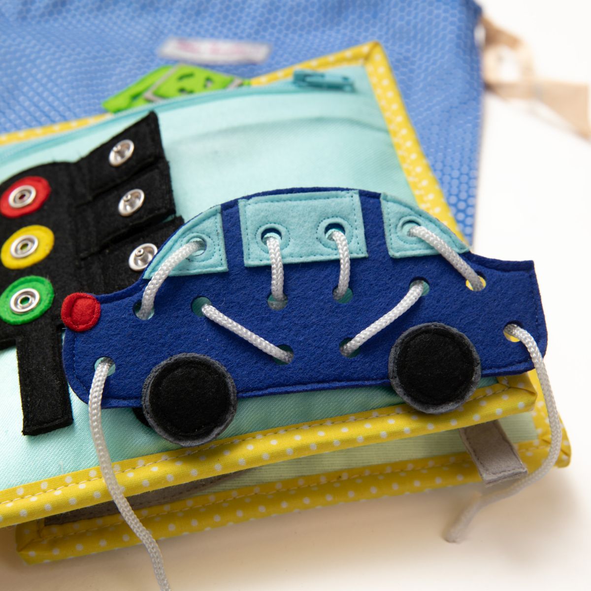 Mini Quiet Book Mein erster Bagger (ab 18 Monate)- Jolly Designs