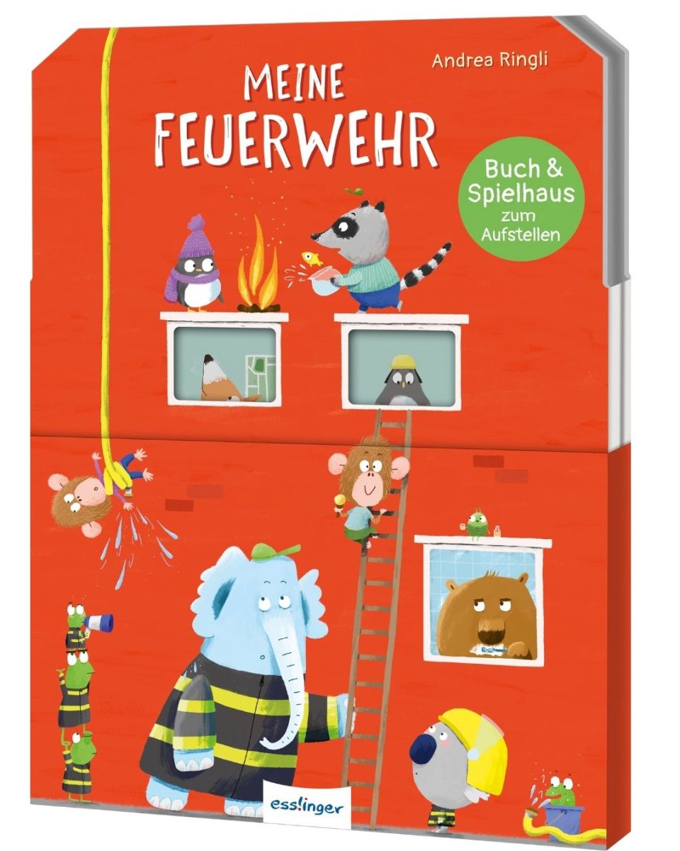 Buch & Spielhaus zum Aufstellen: Meine Feuerwehr 3+