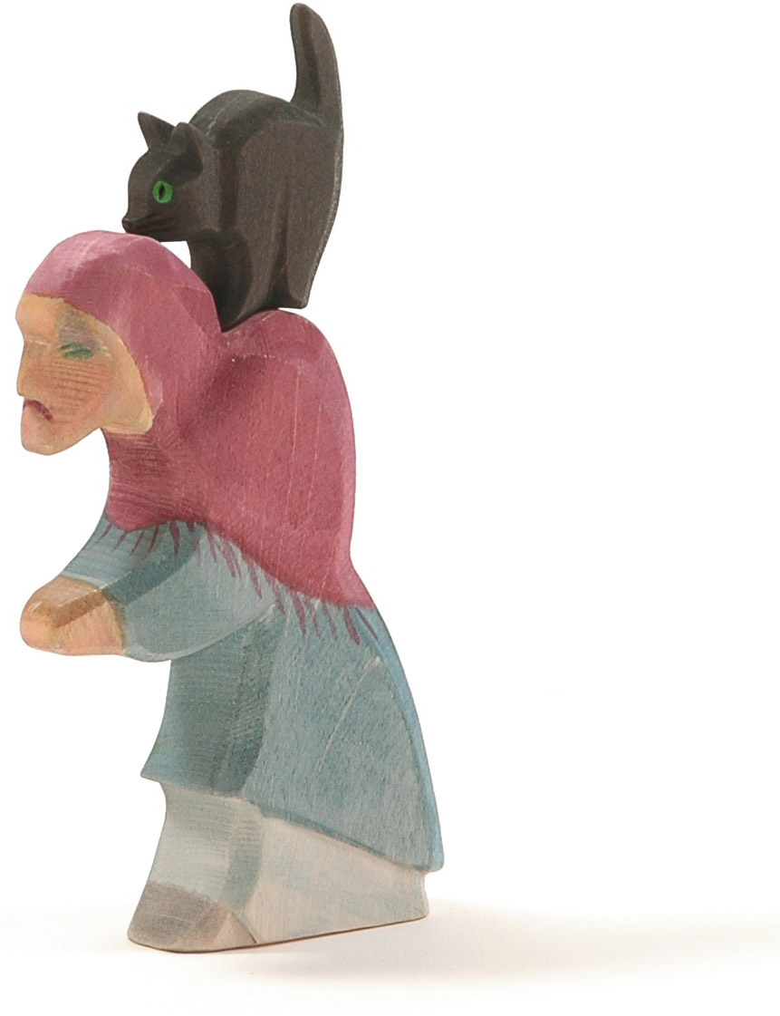 Hexe mit Katze (2-teilig) - Ostheimer