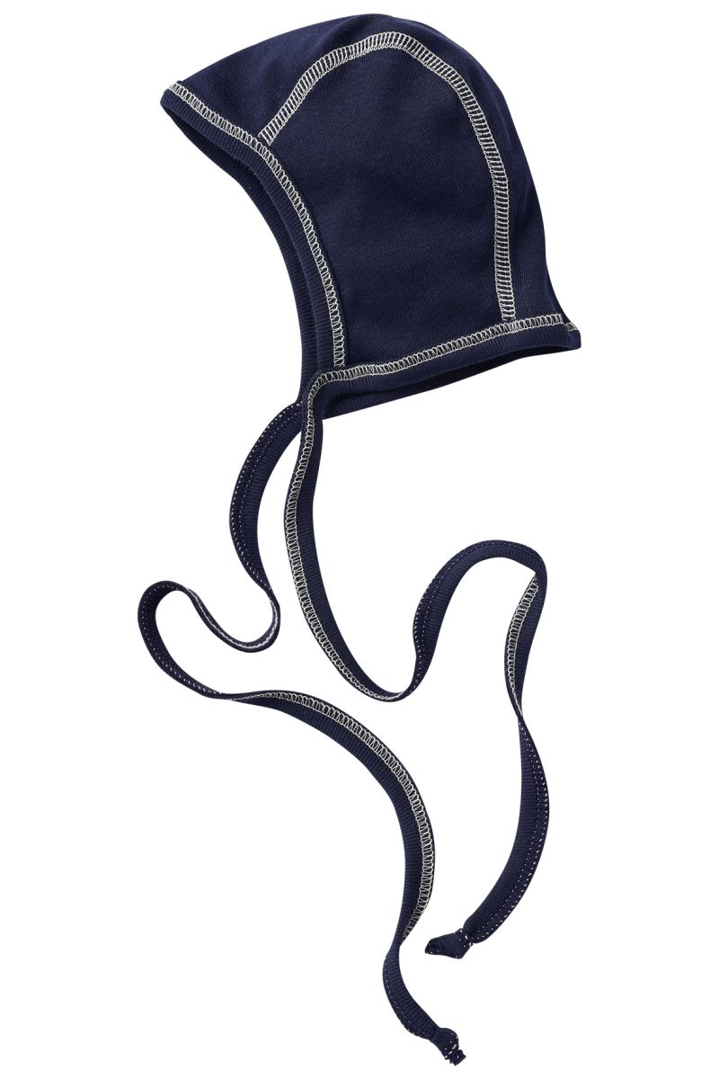 Babyhäubchen indigo - 50-56