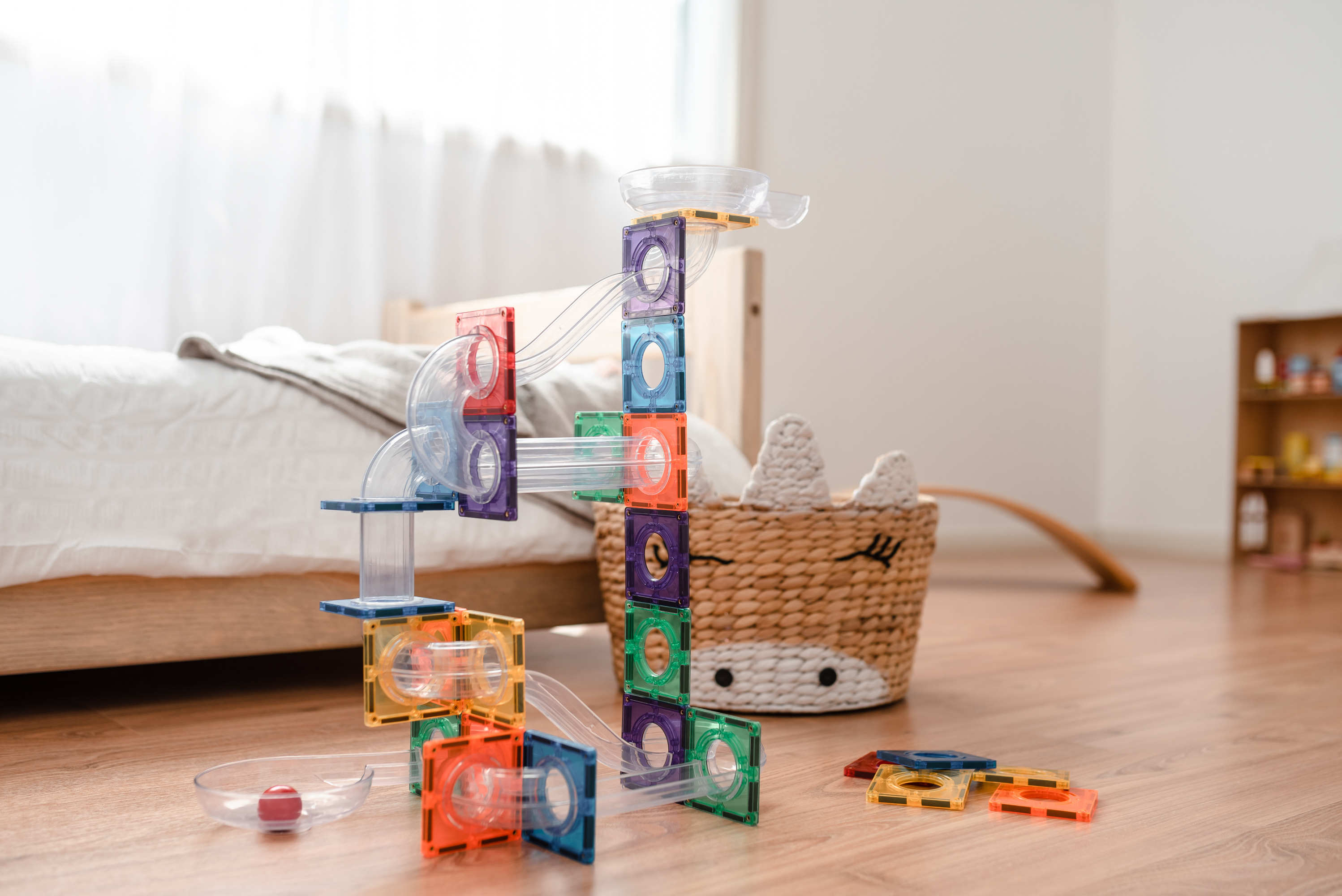CONNETIX RAINBOW Ball Run Pack Magnetbausteine 92-teilig