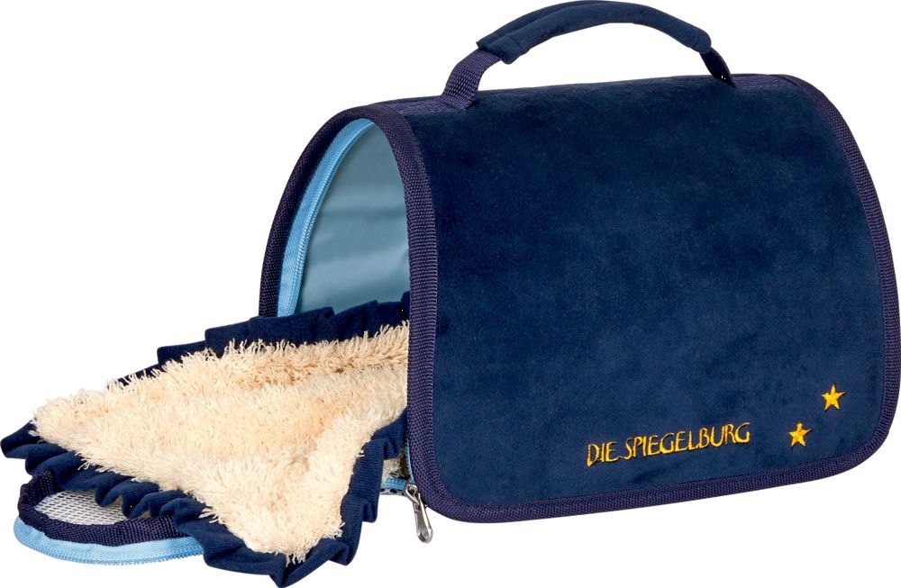Reisetasche für Plüschtiere blau - Lustige Tierparade