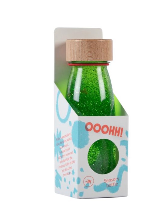 Sensorikflasche "Float" Grün - Petit Boum