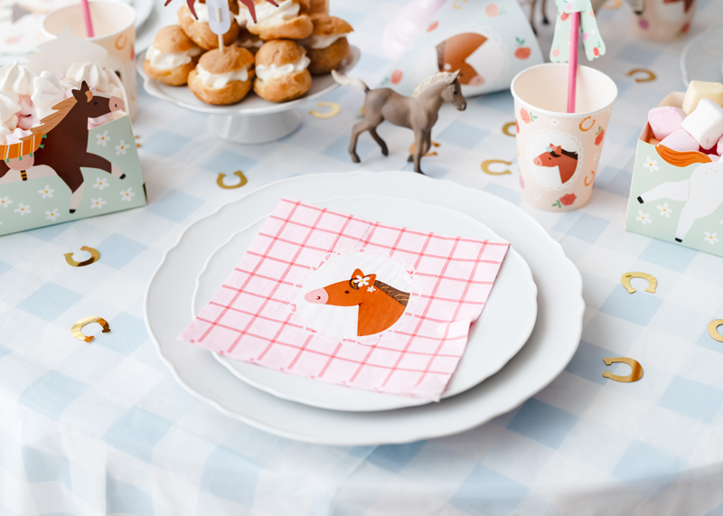 Servietten Pferde (12 Stk.) - Party Deco