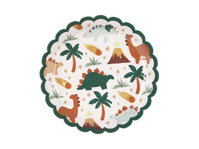Pappteller Dinosaurier (6 Stk.) - Party Deco