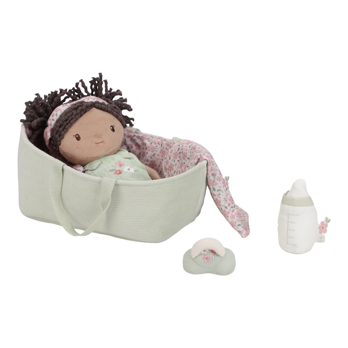 Babypuppe Evi im Körbchen - Little Dutch