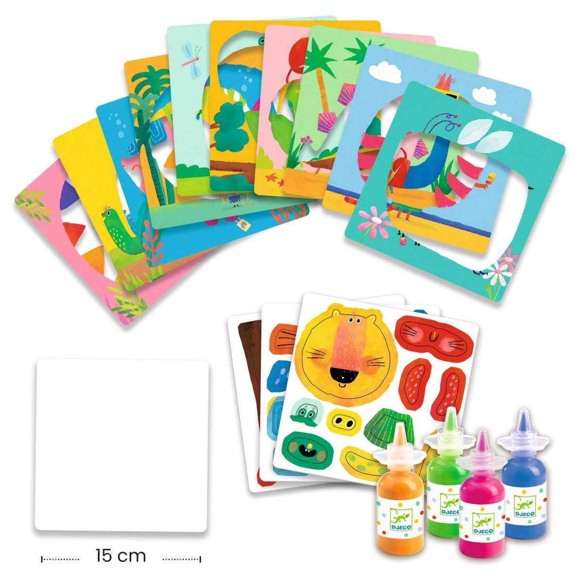 Lustige Tiere - Fingerfarben - Djeco