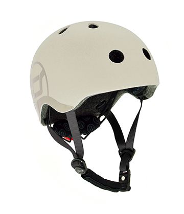 Kinderhelm S-M ash - hellgrau (51-55cm) - Scoot and Ride