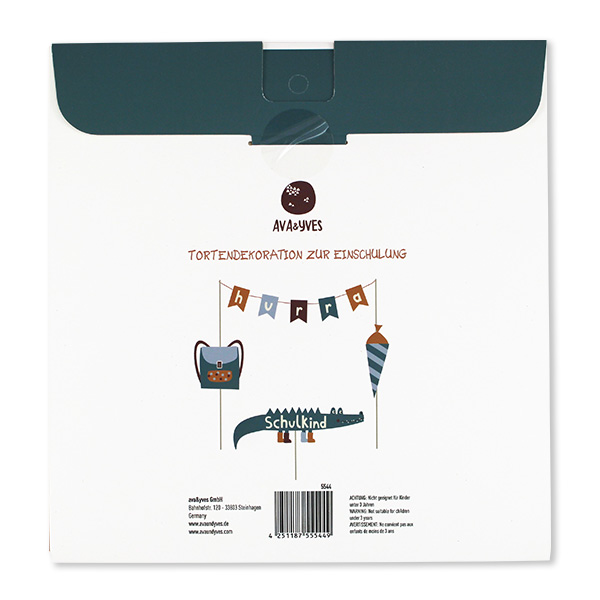 Cake Topper zur Einschulung Adventure - Ava & Yves