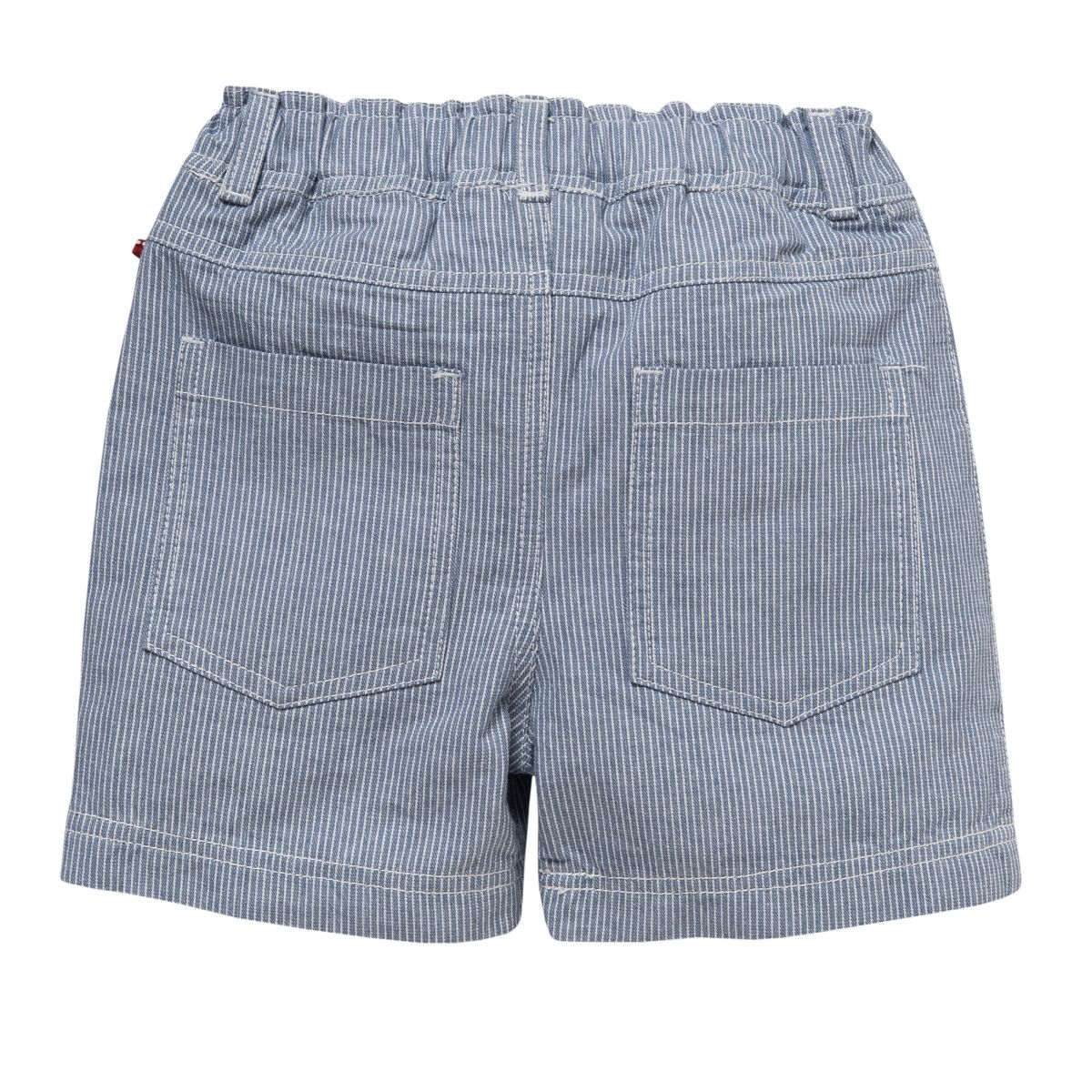 Hose blau gestreift GOTS - 110-116