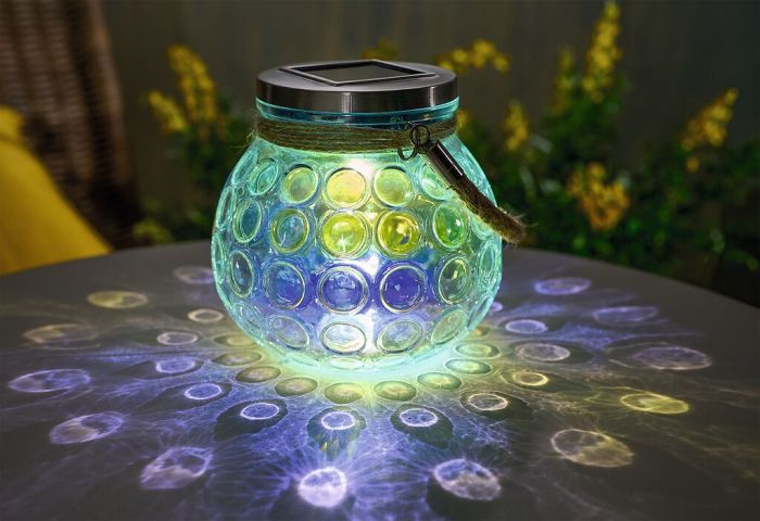 Blatt & Blüte Solar-Licht Farbenzauber