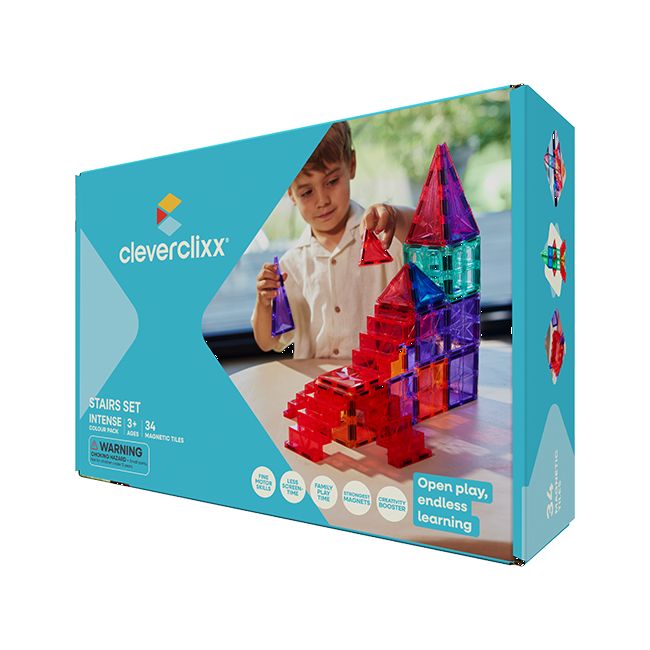 Cleverclixx Stairs Set Intense - Erweiterungsset mit Treppen (34 Teile)