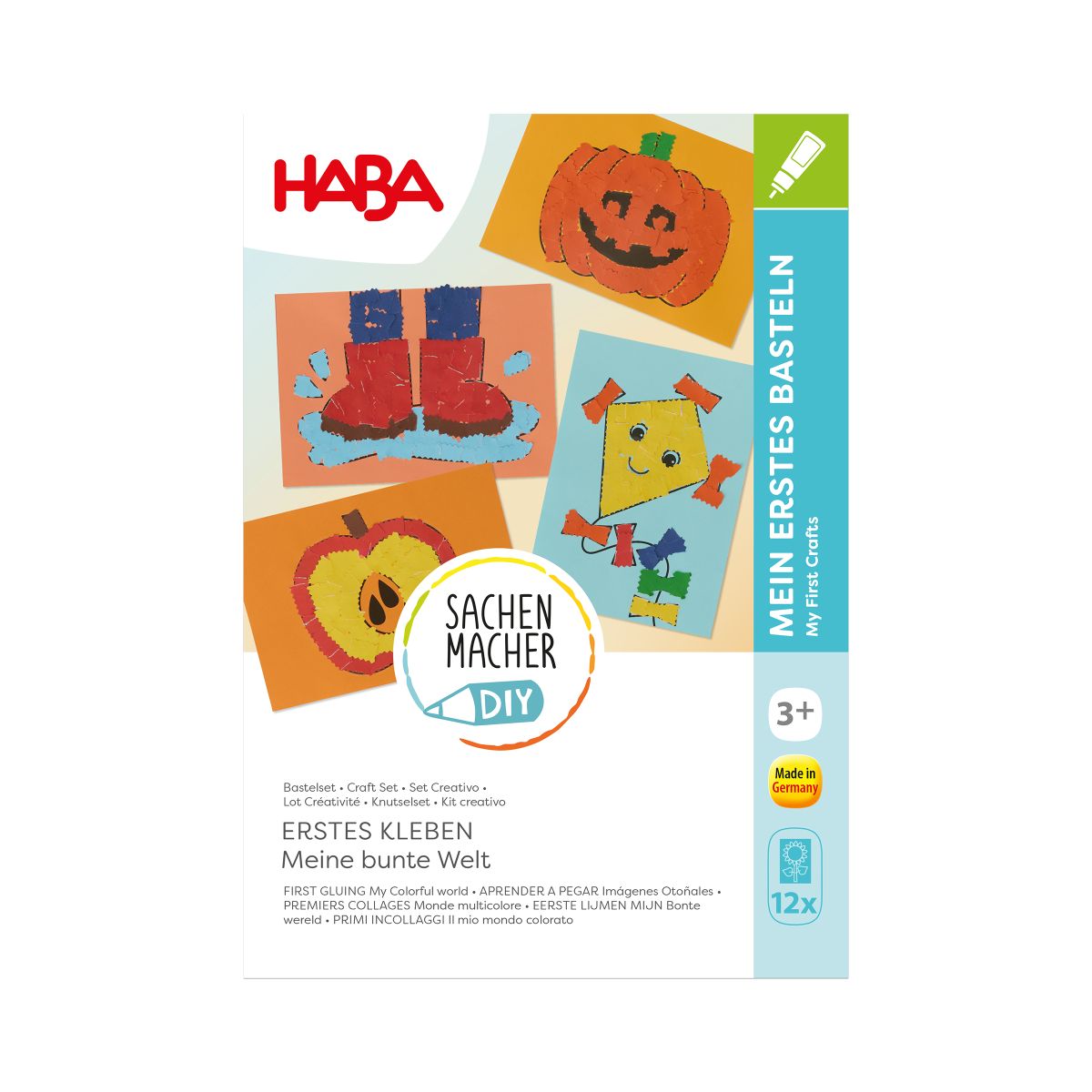 HABA Bastelset - Erstes Kleben Bunte Welt