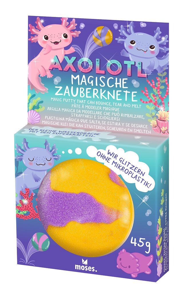 Magische Axolotl-Zauberknete (verschiedene Farben, 1 Stück)