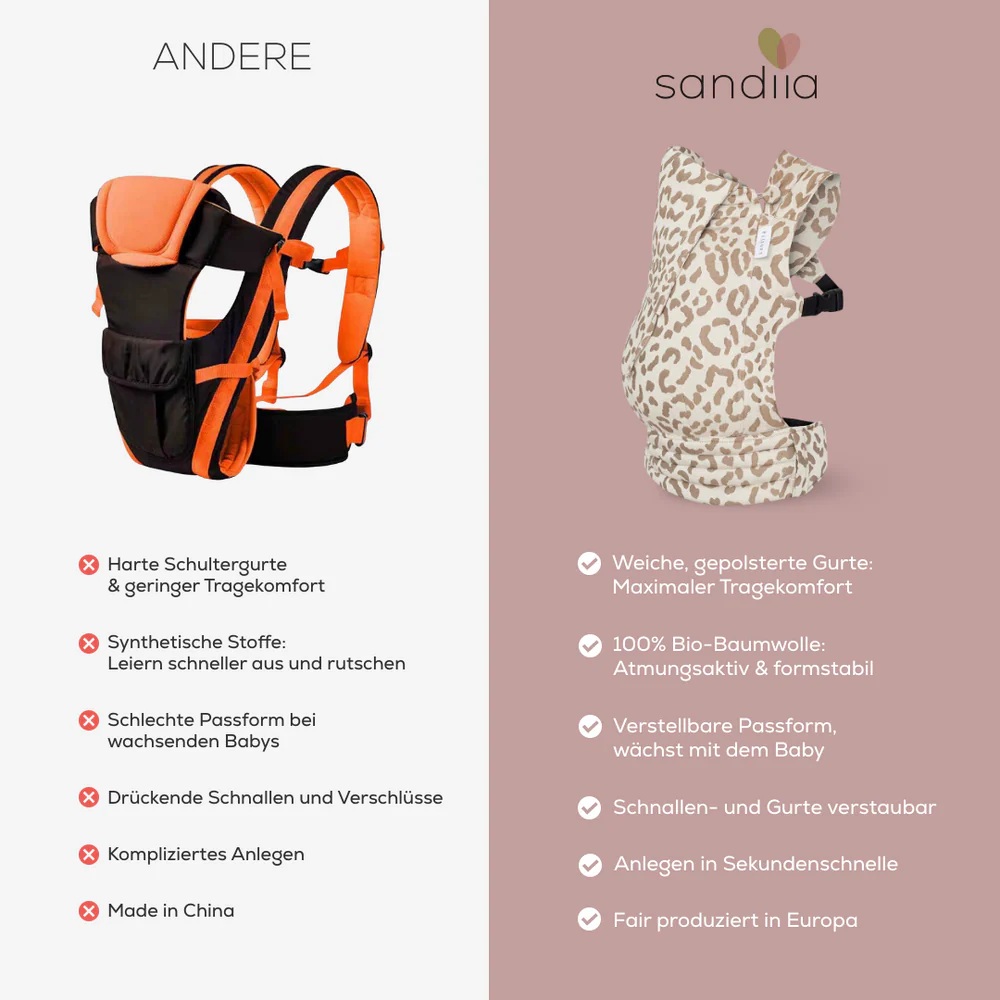 sandiia® Babytrage Tiimeless Leodiia Sand