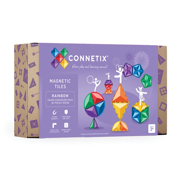 CONNETIX RAINBOW Shape Expansion Pack Magnetbausteine 36-teilig