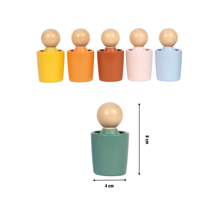 Montessori Sortierbecher mit Figuren - Small Foot