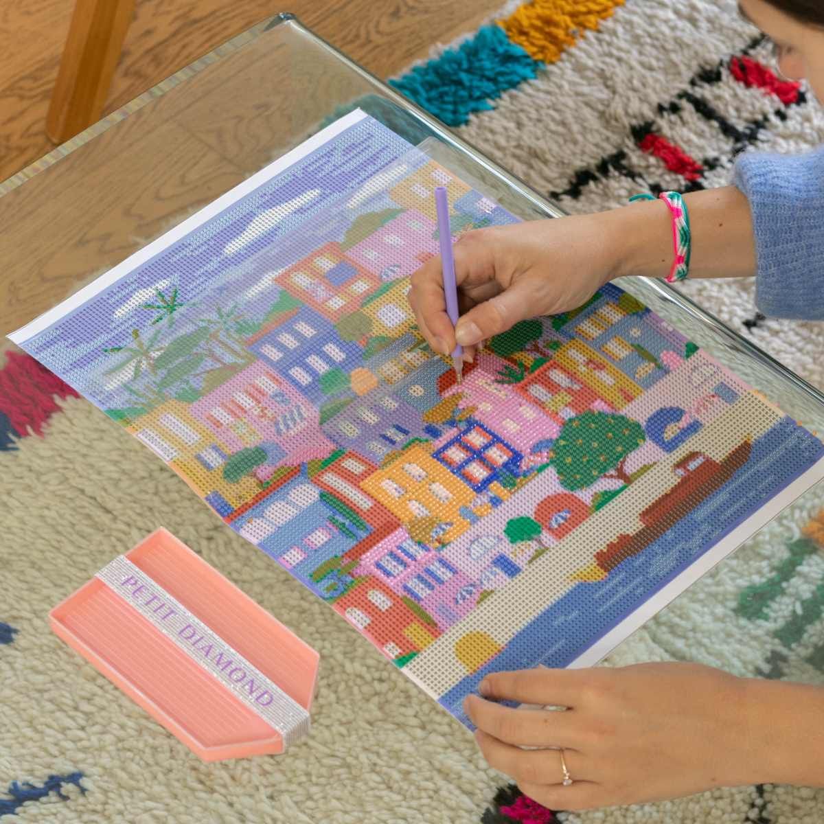 Diamond Painting Set "Bunte Häuser" - La Petite Épicerie