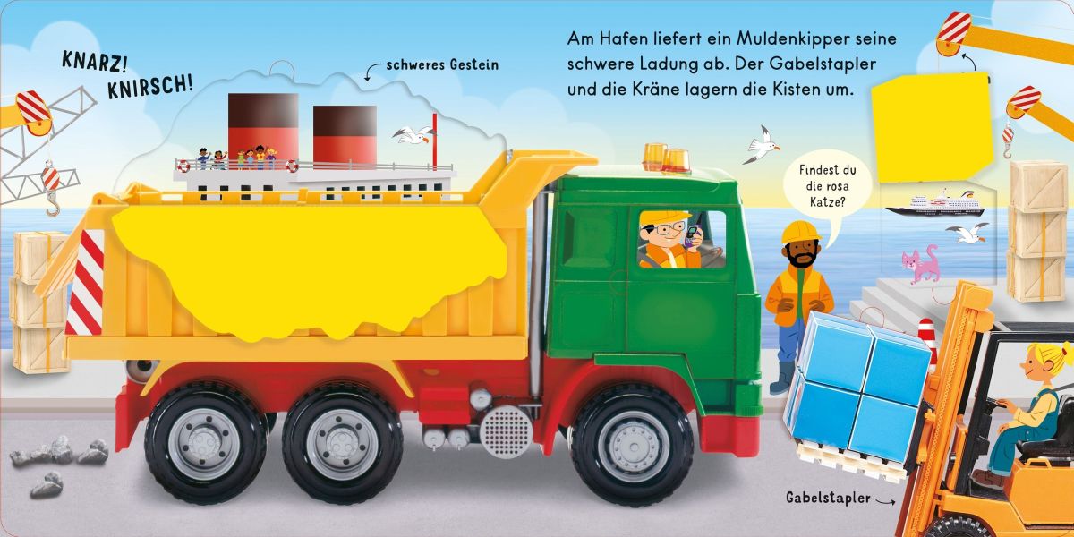 Mein erstes Fahrzeuge-Klappenbuch: Lastwagen 12M+