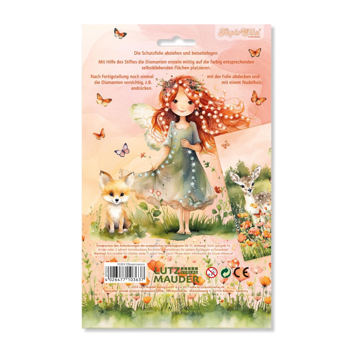 Diamantbild Elfenprinzessin - Lutz Mauder Verlag