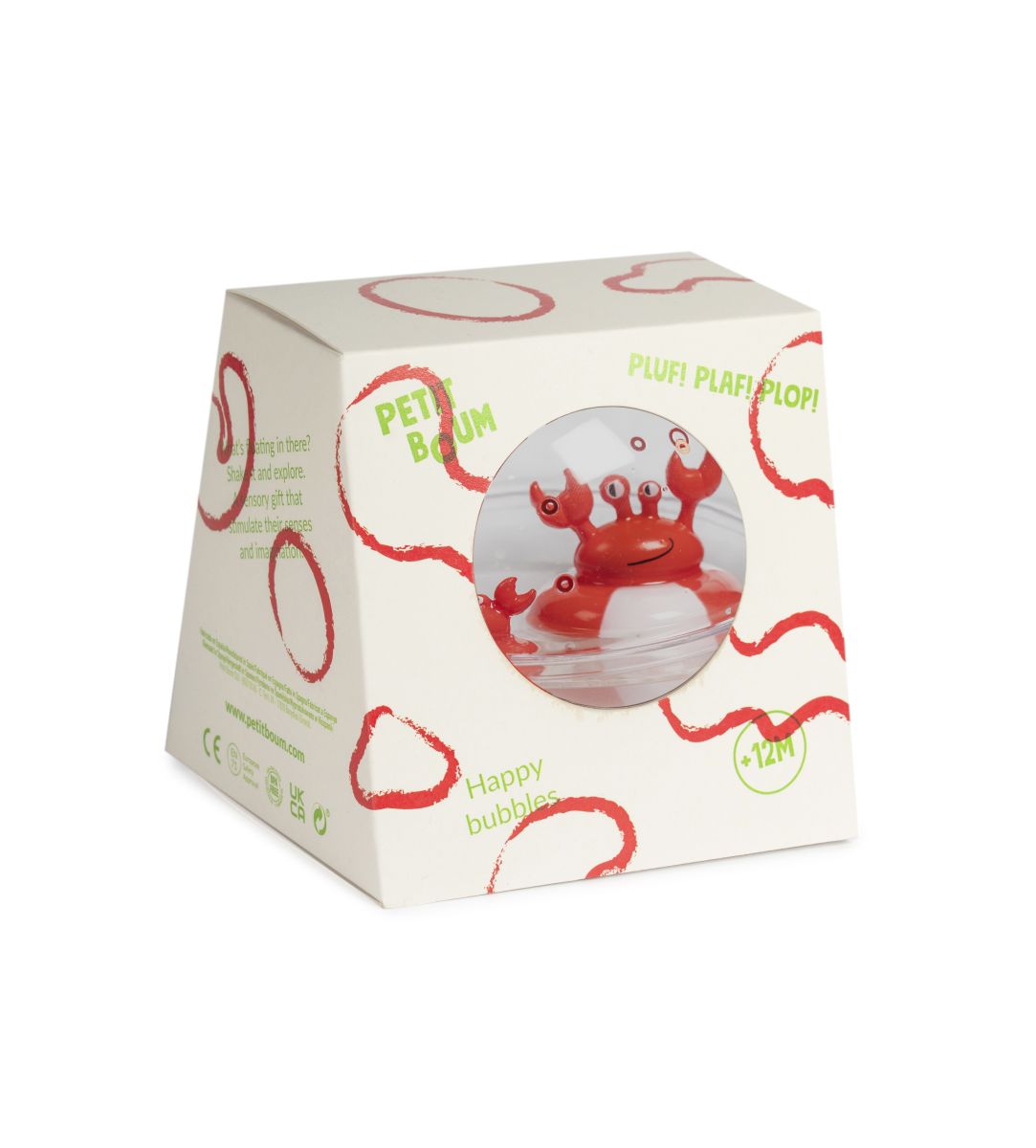 Happy Bubbles Badewannenspielzeug Crabs Krabbe - Petit Boum