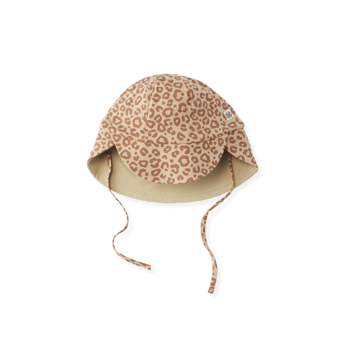 Cloby UV Sonnenhut - Gr. 0-6 Mon. - leopard brown /sandy beach