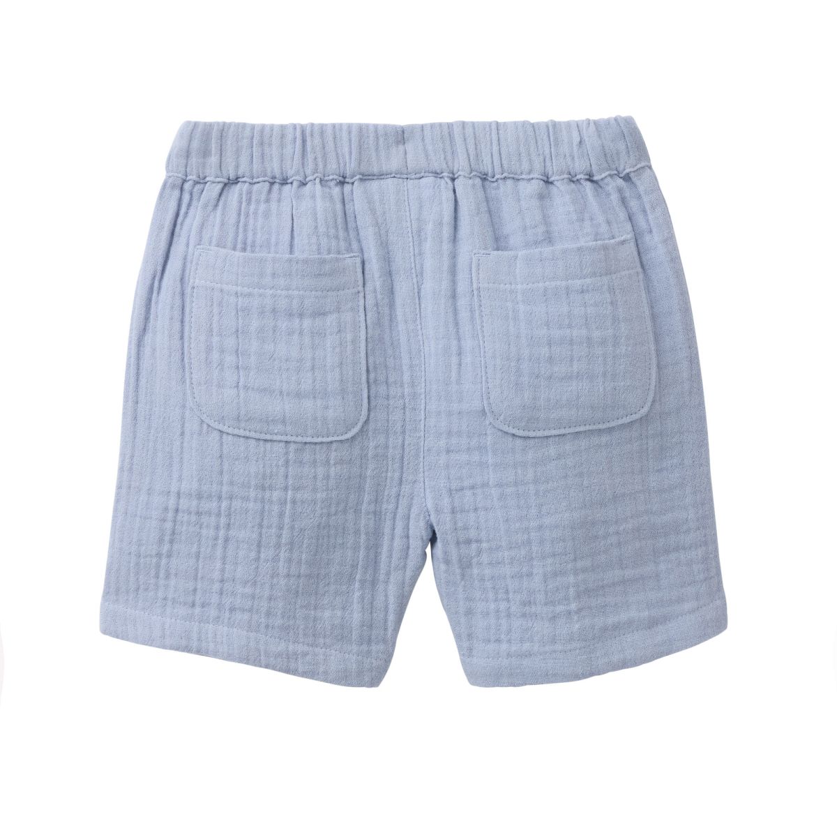 Musselin-Shorts blau GOTS - 104
