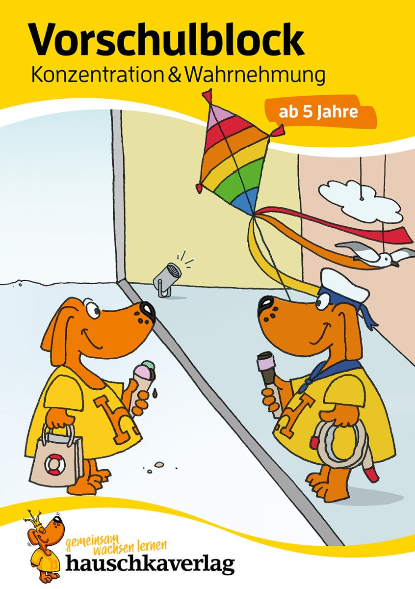 Vorschulblock - Konzentration und Wahrnehmung - Hauschka Verlag 5+