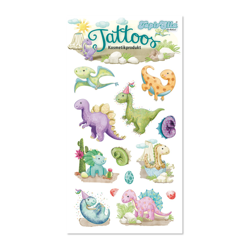 Tattoos Dinosaurier 2 (pastell) - Lutz Mauder Verlag (1 Stück)