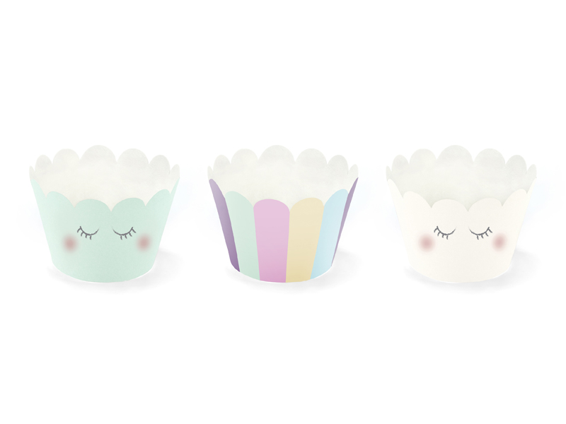 Muffinmanschetten Einhorn (6 Stk.) - Party Deco