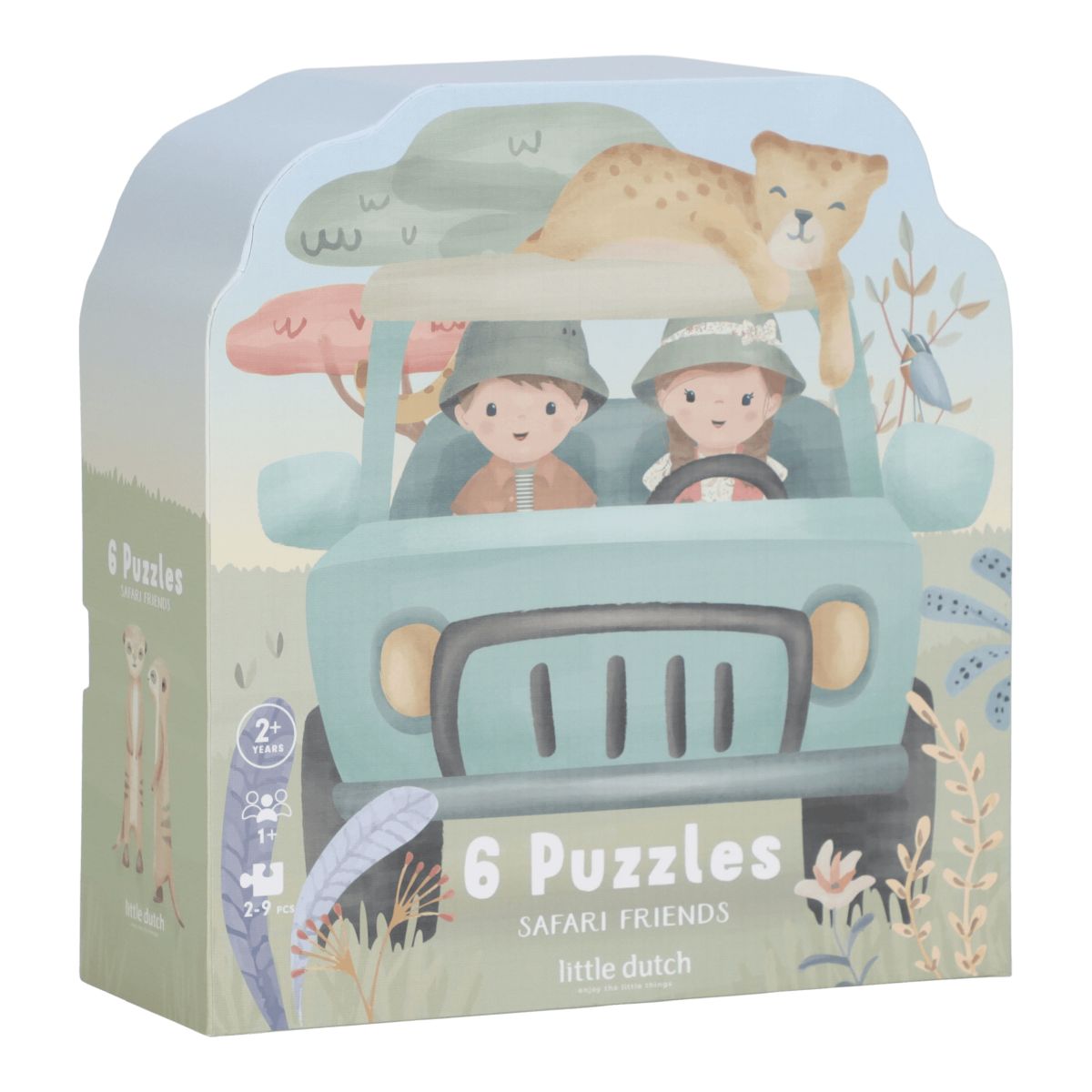 6 Puzzles Safari Friends - Little Dutch