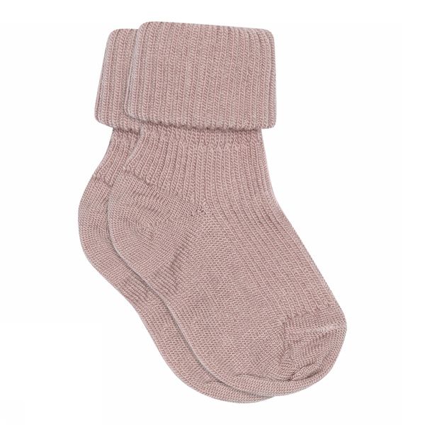 Babysocken gerippte Wolle woodrose Gr. 17-18 - MP Denmark