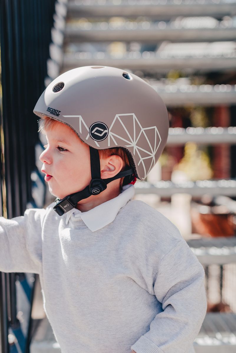 Babyhelm XXS-S Graphics brown lines (45-51cm) - Scoot and Ride