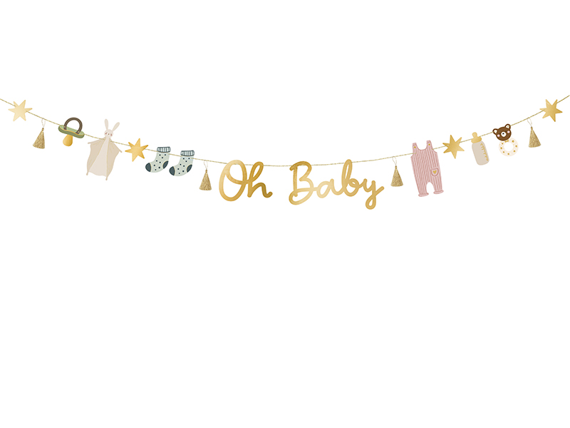 Girlande "Oh Baby" - Party Deco