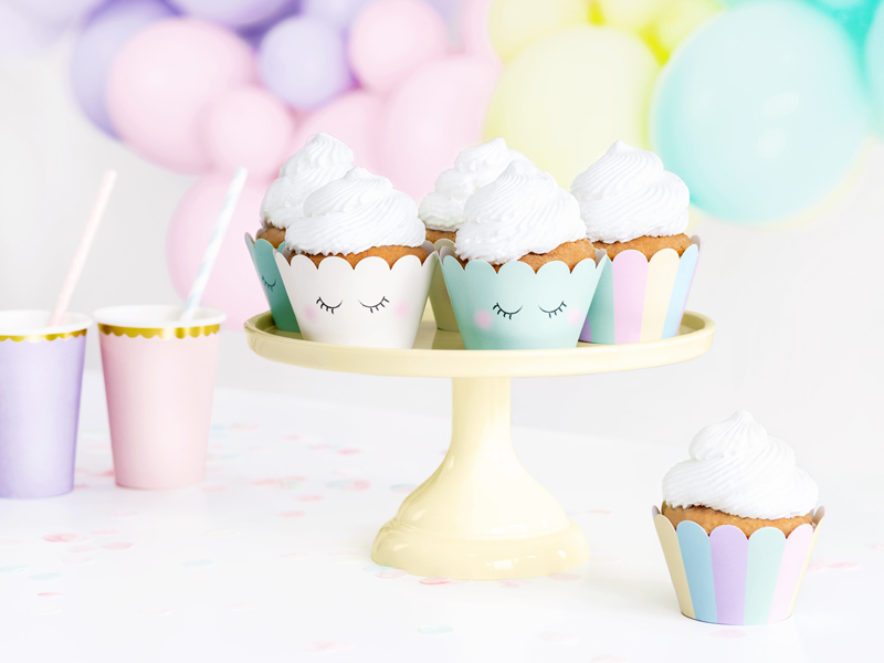 Muffinmanschetten Einhorn (6 Stk.) - Party Deco