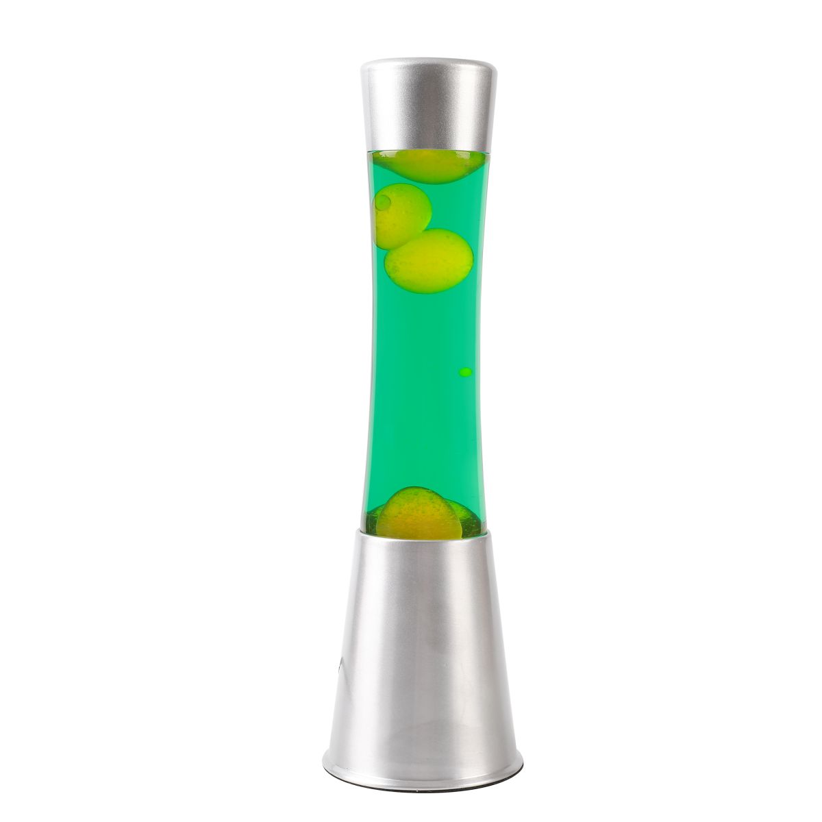iTotal - Lavalampe silber Gravity grün-gelb