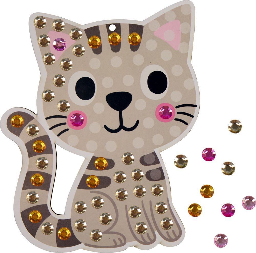 Mein kleines Bastelset: Diamond-Anhänger (Blume/Katze) - Mini-Künstler
