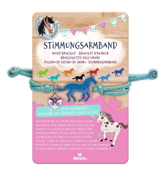 Pferde Stimmungsarmband (versch. Farben, 1 Stück)