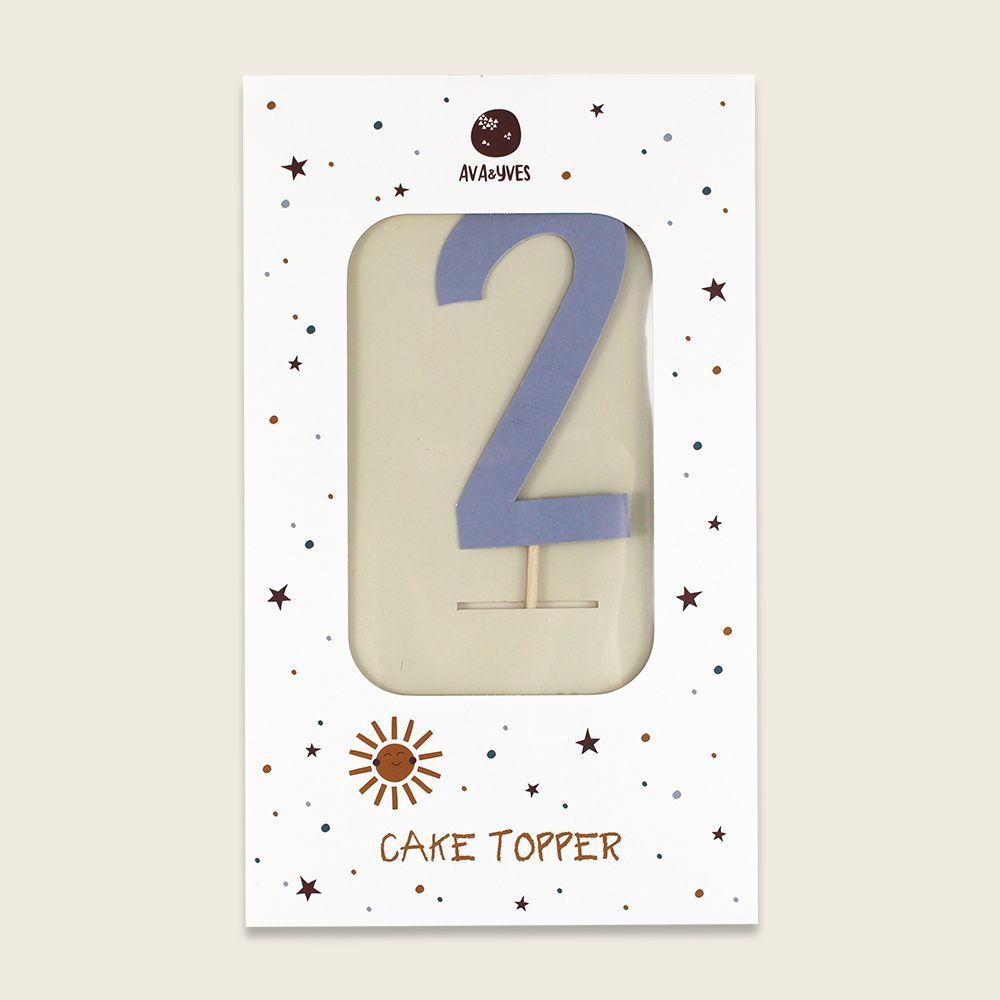 Cake Number Serie ADVENTURE, Zahl “2” - Ava & Yves