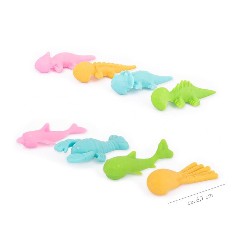 RETTE SICH… Sticky Flying Dinos & Meerestiere (4er-Set)