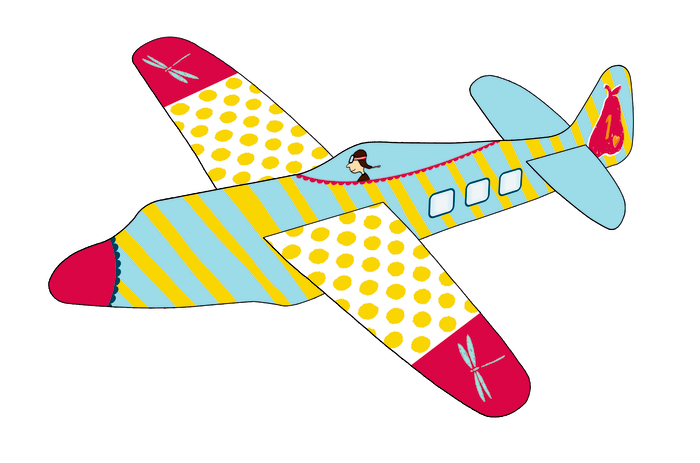 Die Spiegelburg Bunte Geschenke: Styroporflieger Flotter Flieger (1 Stück)