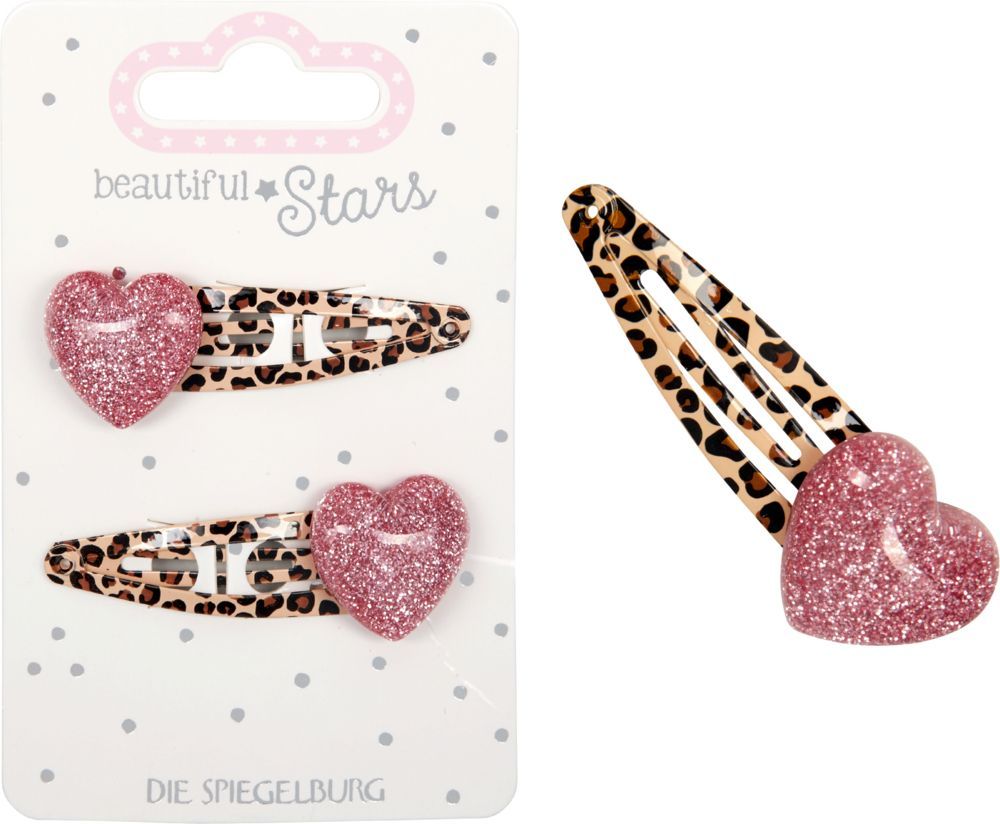 Haarclips Herz - beautiful Stars (versch. Designs, 1 Stück)