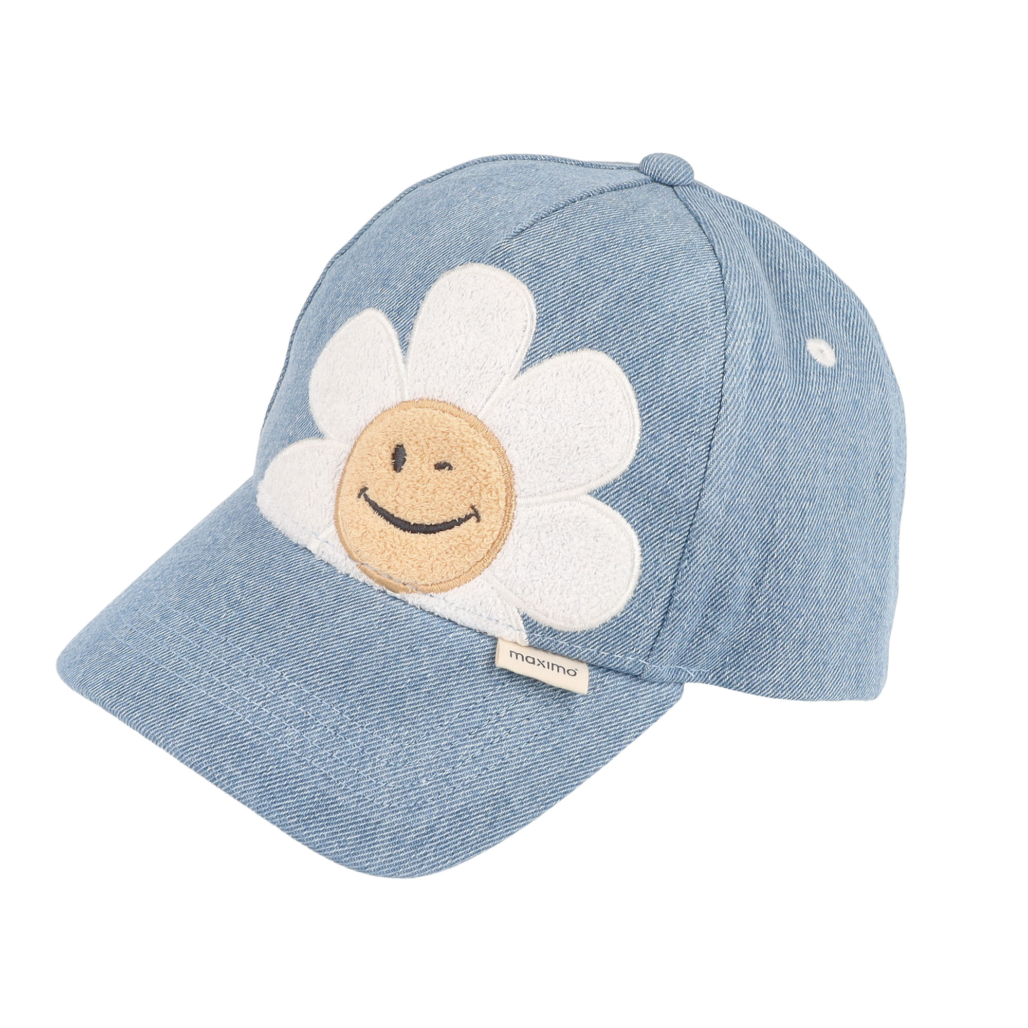 Maximo Kids Girl-Cap Frotteeblume Gr. 49/51