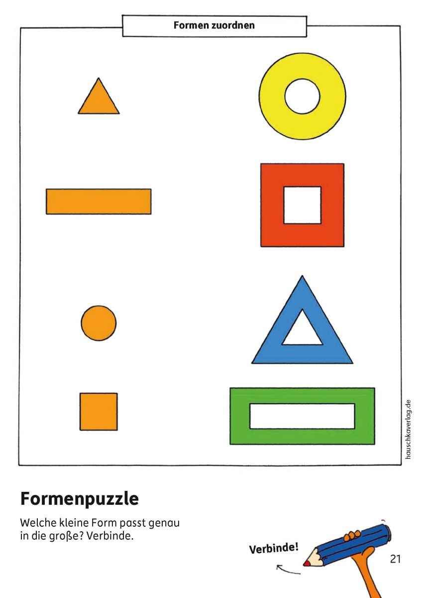 Kindergartenblock - Meine ersten Rätsel und Denkspiele - Hauschka Verlag 3+