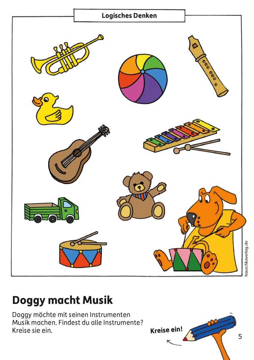 Kindergartenblock - Vergleichen, rätseln und malen - Hauschka Verlag 3+