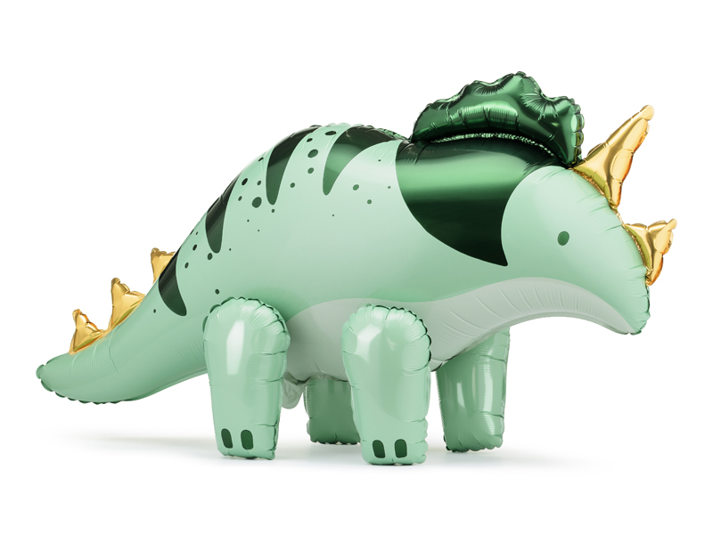 Folienluftballon Triceratops, 101 x 60.5cm, grün - Party Deco