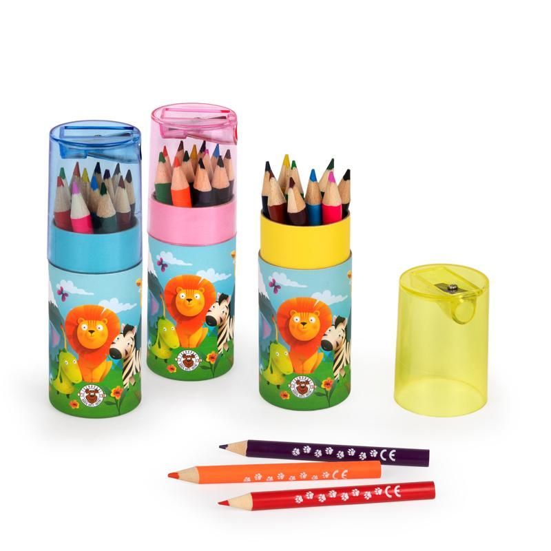 Buntstift-Set mit Spitzer 13-teilig (1 Set, verschiedene Designs)