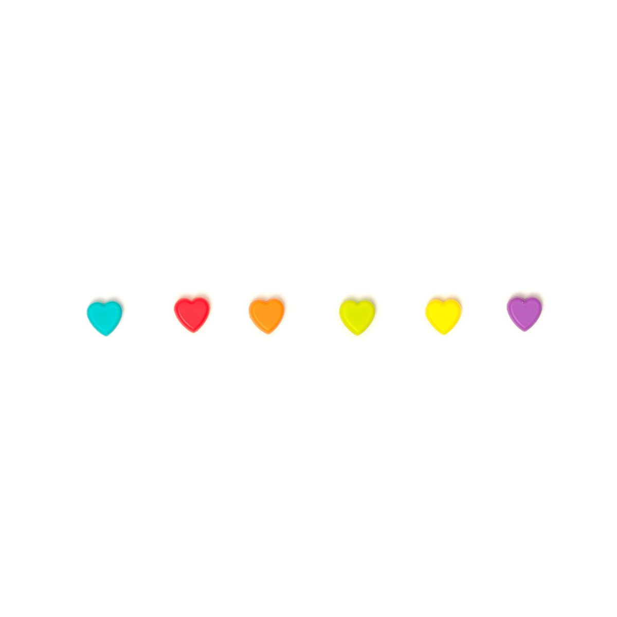 Set mit 6 Glasmarkierern Herz - Love Is In The Glass! - Legami