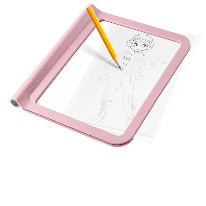 Kidydraw PRO Leuchtende Designtafel rosa "Fashion" - Kidywolf