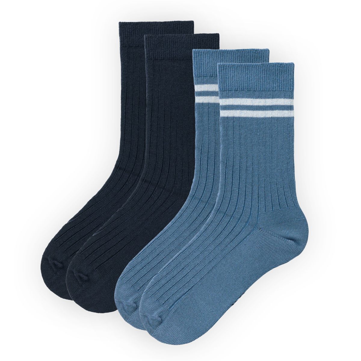 2er Pack Ripp-Socken GOTS - 28-30